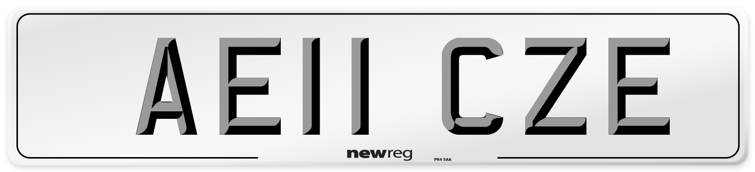 AE11 CZE Number Plate from New Reg
